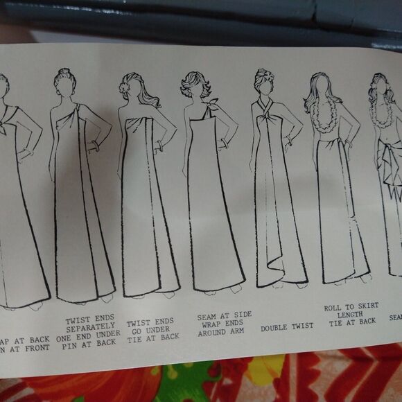 Hilo Hattie Hawaii Red Tropical Floral Sarong Wrap Dress Cover Up One Size - Picture 6 of 8